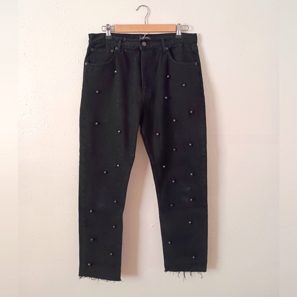 Zara Black Pearl Jeans - Picture 1 of 8